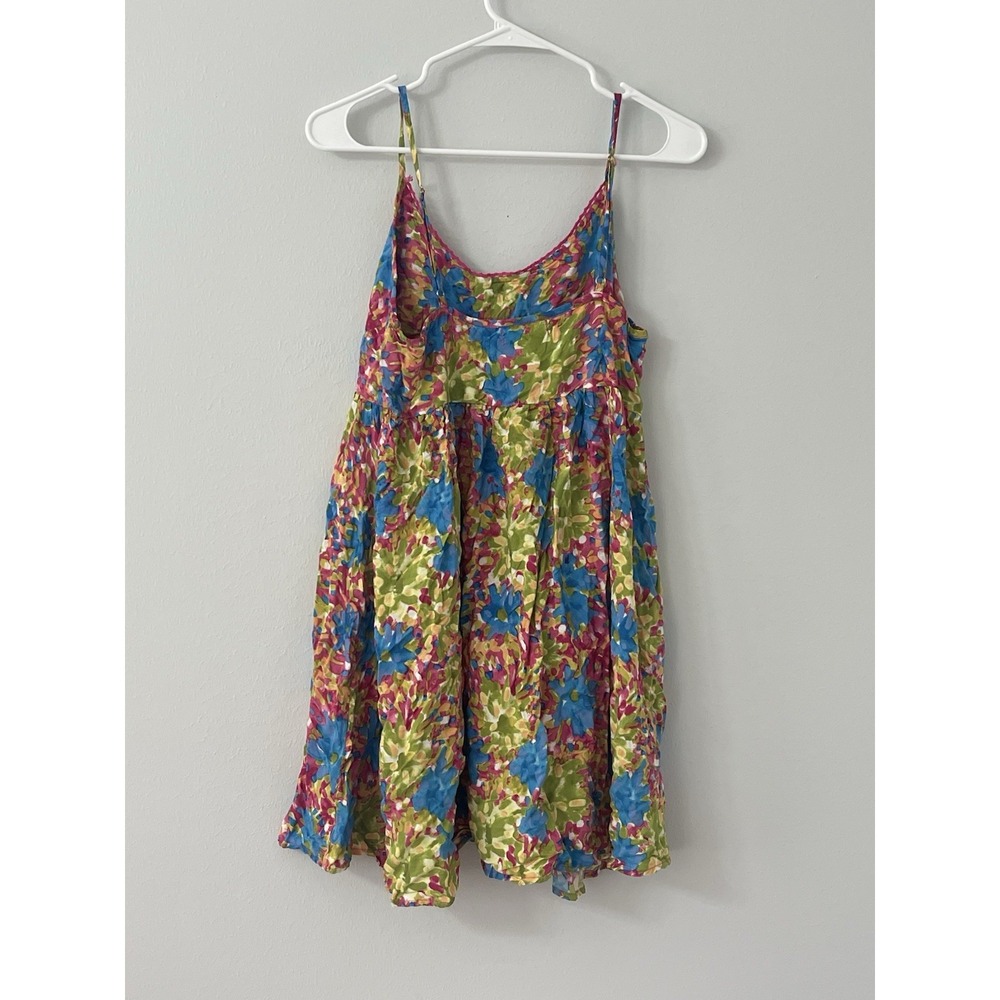 Natural Life Gigi Mini Dress Size M Scalloped Floral Boho Cottage Vacation Beach - Picture 3 of 10